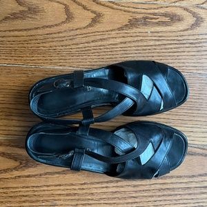 Black Varda Jenny B. Sandals Size: 8.5 Hand made in Italy